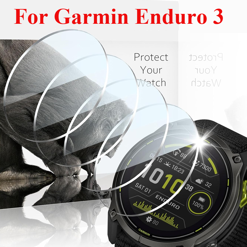 Watch Face Protector - 強化ガラスフィルムガーミンエンデューロ 3 スマートウォッチスクリーンプロテクターガードガラス保護フィルムアクセサリーガーミンエンデューロ 3