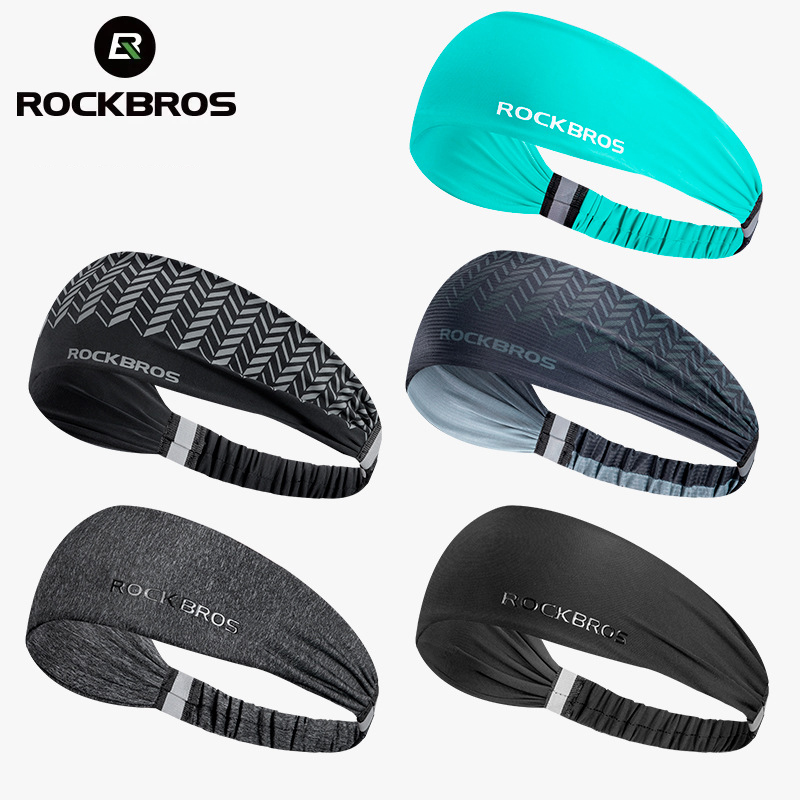 Milanaise Mesh Band - Rockbros スポーツヘッドバンド男性女性ランニング汗止めバンドストレッチ弾性屋外スポーツ汗ヘッドバンドジムフィットネスヨガヘッドラップ