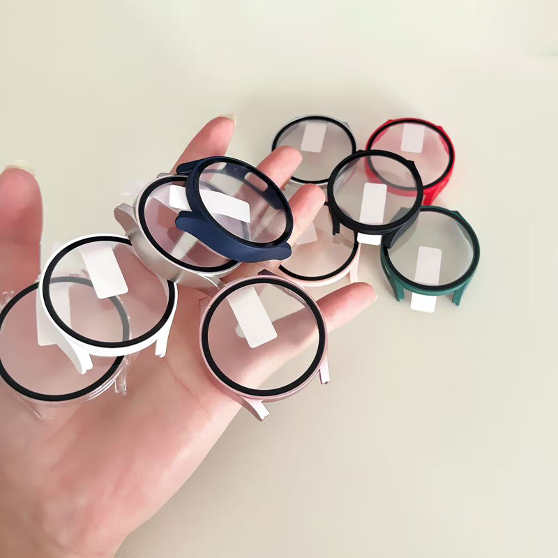 Accessories For Galaxy Watch 5 - 強化ガラス + ケースサムスンギャラクシーウォッチ 7/6/5/4/FE カバー PC
