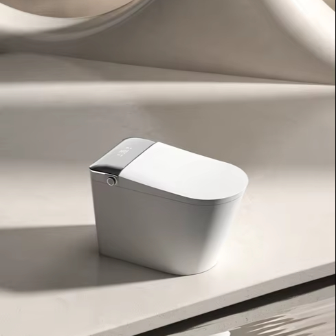Smart Accessories - JM810L インテリジェントトイレ便座 制御可能な無制限水圧 スマートバスルームアクセサリー Sトラップ排水 シートヒーター付き