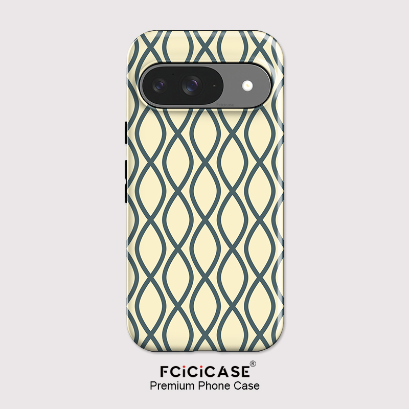 Google Pixel 8A - Fcicicase ファッションストライププリントスマホケース Google Pixel 9 8