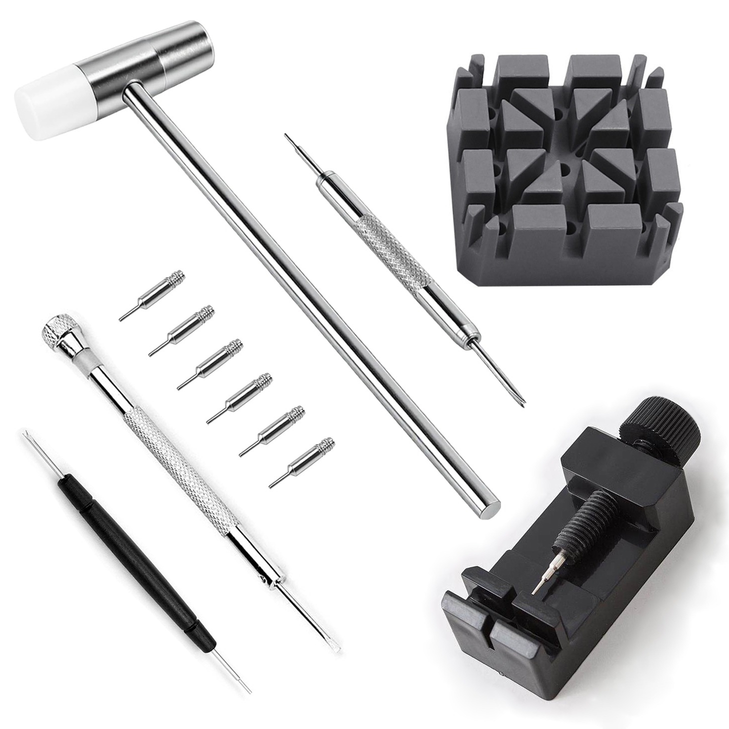 Tool Kit Strap Change - 時計修理ツール ウォッチエクストラクター 5個セット 3-in-1 時計調整器 ストラップ長さ変更