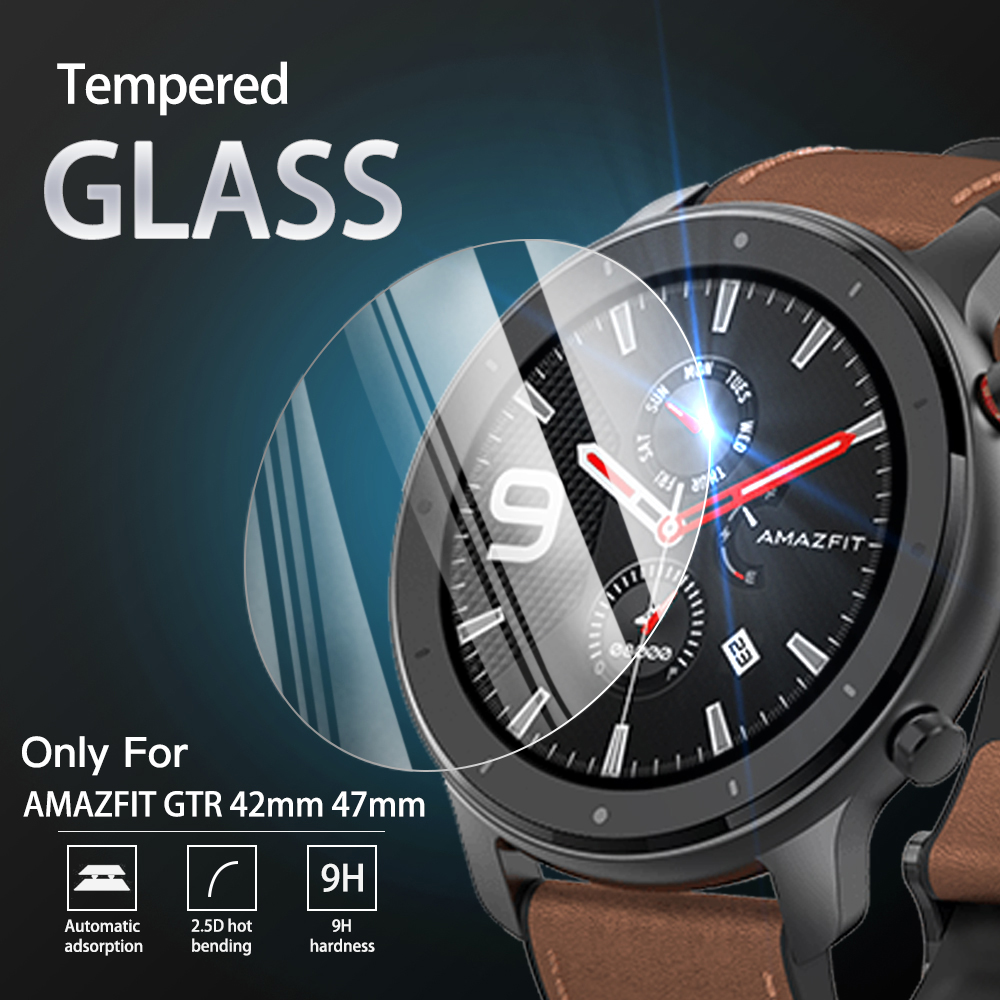 Watch Face Protector - 9H 強化ガラスフィルム Amazfit GTR 42 ミリメートル