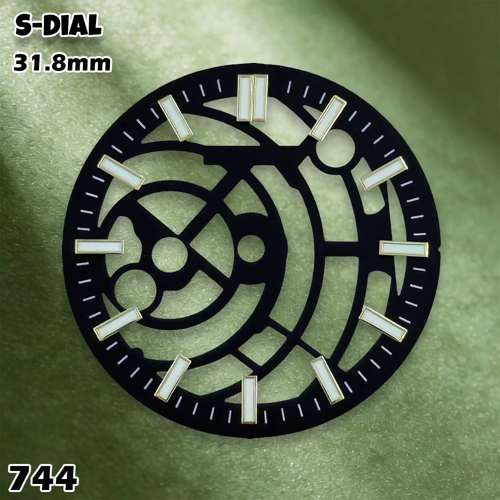 NH 31.8mm S ロゴ NH70 中空ダイヤル グリー - Accessories With Watch のレビューと価格