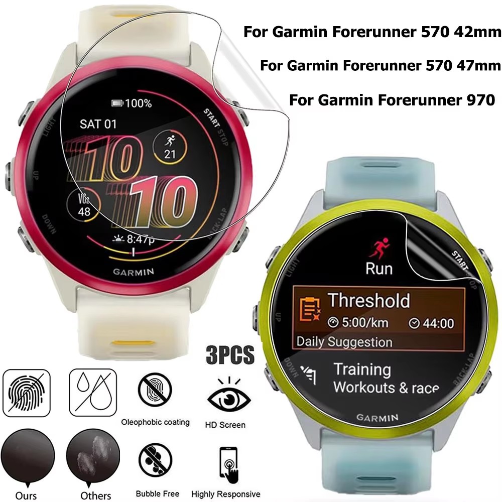 1-3 個のヒドロゲルフィルムガーミンフェニックス 8 51 - Garmin Smartwatch Accessories のレビューと価格