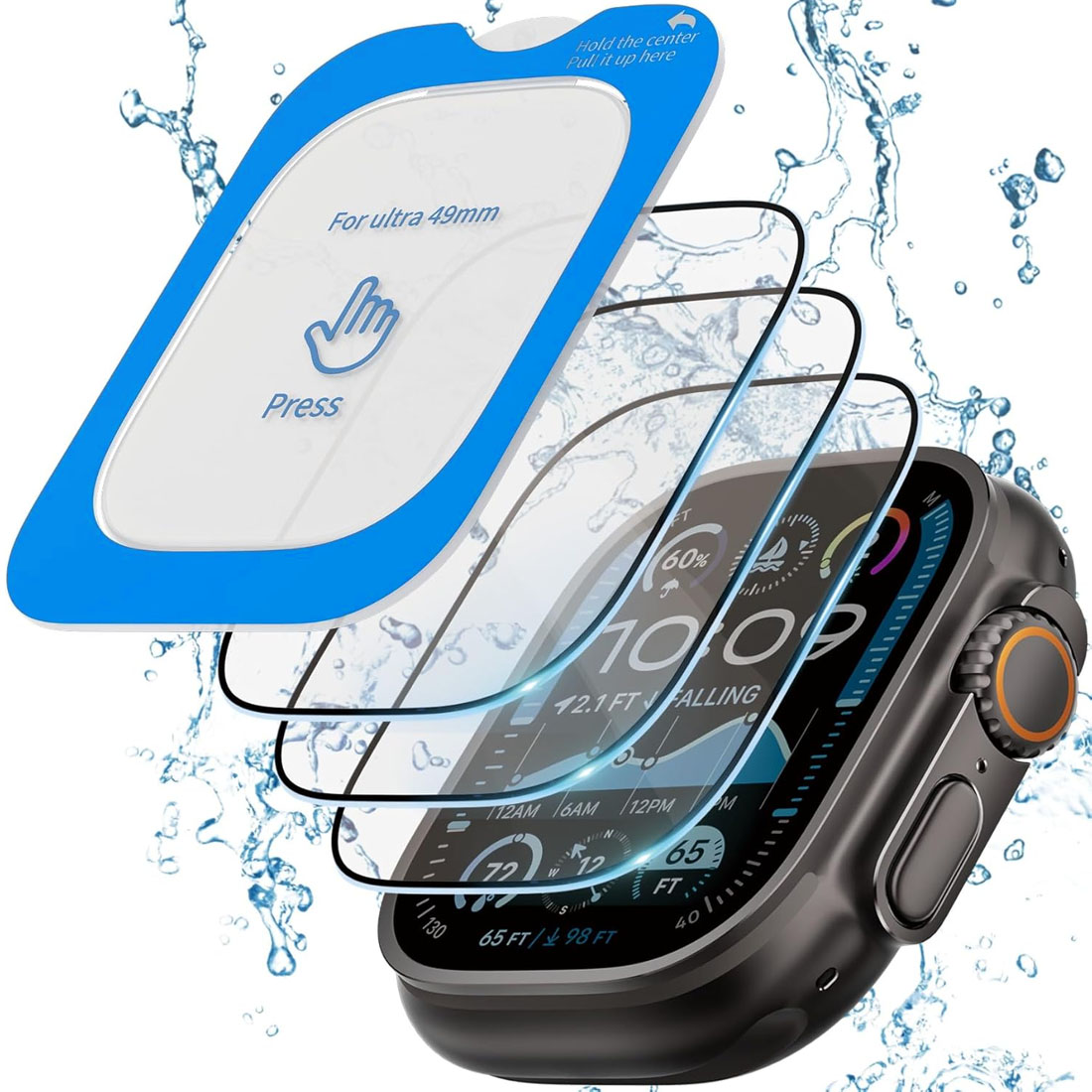 強化ガラスフィルム Apple Watch Ultra 3/ - Watch Face Protector のレビューと価格