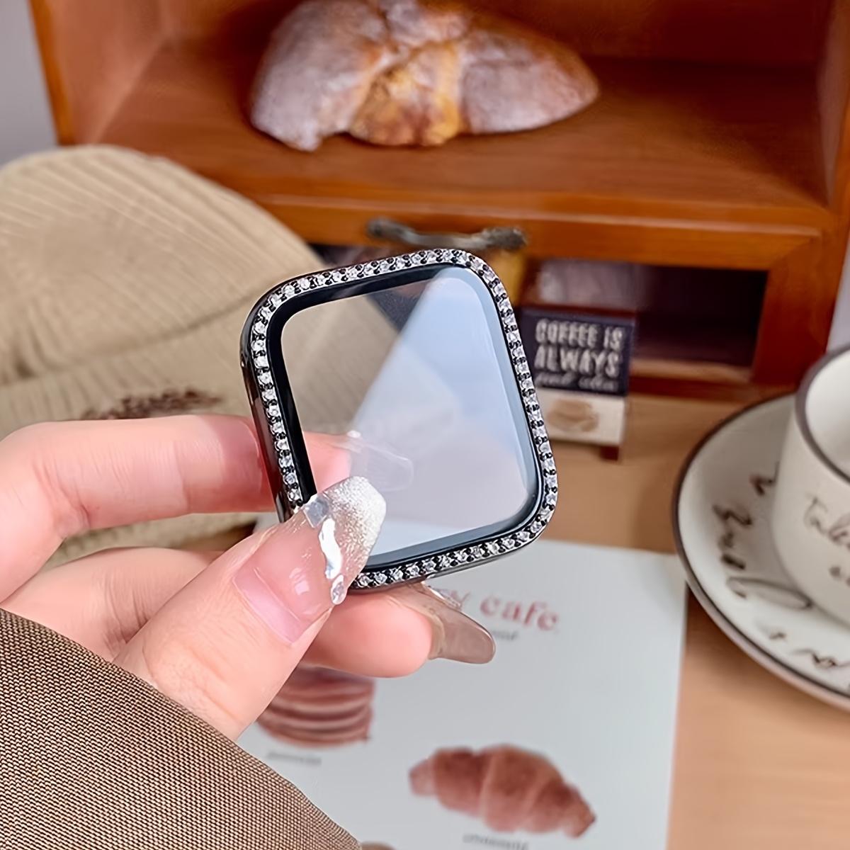 ガラス + ダイヤモンドケース Apple watch シリ - Smartwatch Band Accessories のレビューと価格