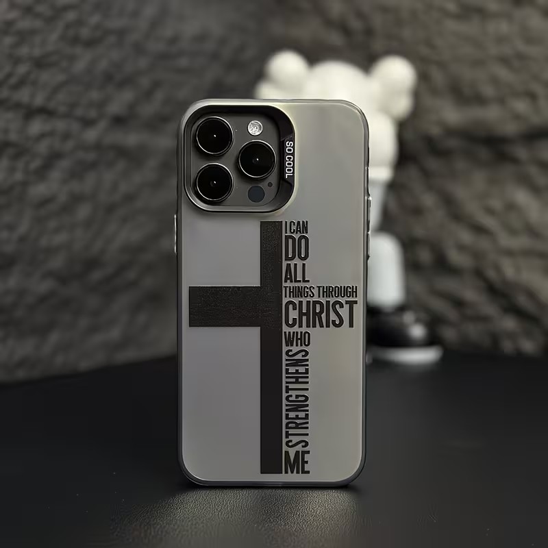 指紋防止クロス聖書柄iPhoneケース iPhone 17  - Apple Iphone 15 Pro Max のレビューと価格