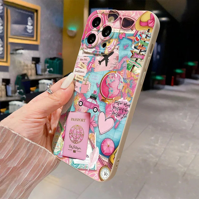旅行機プリントマットアンチドロップスマホケース iPhone - Apple Iphone 15 Pro Max のレビューと価格