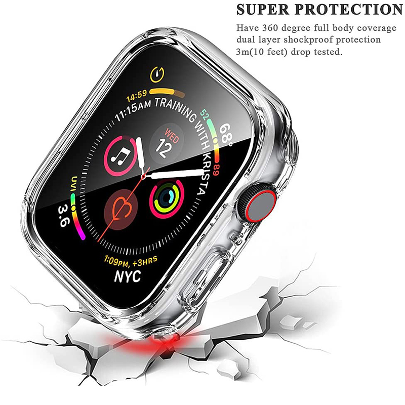 強化ガラス + カバー Apple Watch 9 8 41 - Garmin Smartwatch Accessories のレビューと価格