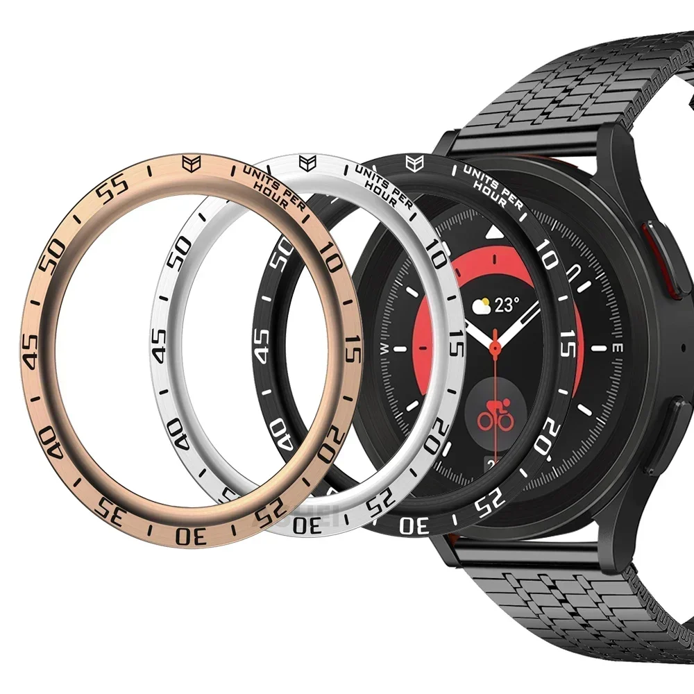 ホットメタルベゼルリングサムスンギャラクシーウォッチ 6 ク - Accessories For Galaxy Watch 5 のレビューと価格
