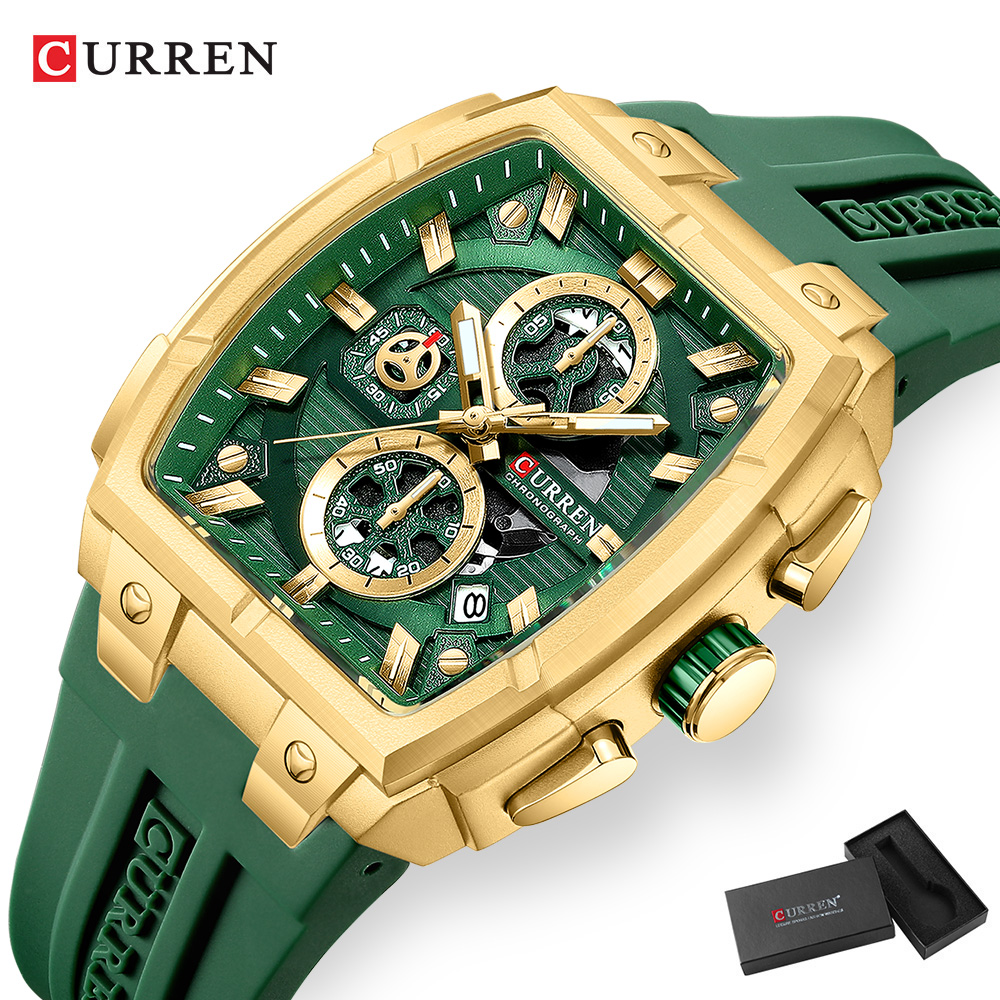 CURREN 高級ヴィンテージ腕時計 メンズ スポーツ クロ - Accessories With Watch のレビューと価格