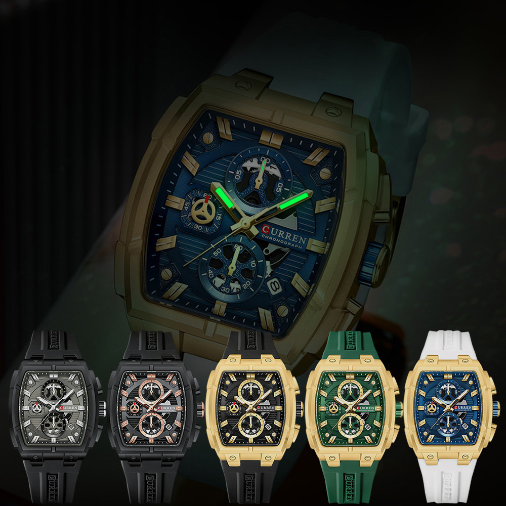 CURREN 高級ヴィンテージ腕時計 メンズ スポーツ クロ - Accessories With Watch のレビューと価格