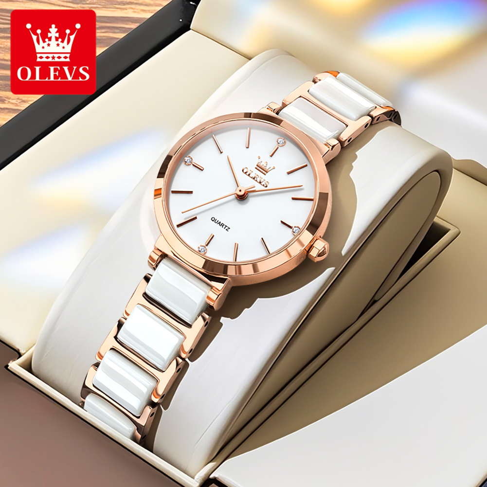 OLEVSレディース腕時計5877高級エレガントクォーツ腕時 - Accessories With Watch のレビューと価格