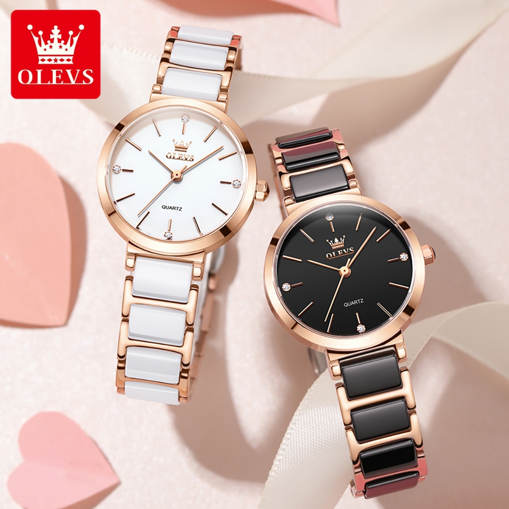 OLEVSレディース腕時計5877高級エレガントクォーツ腕時 - Accessories With Watch のレビューと価格
