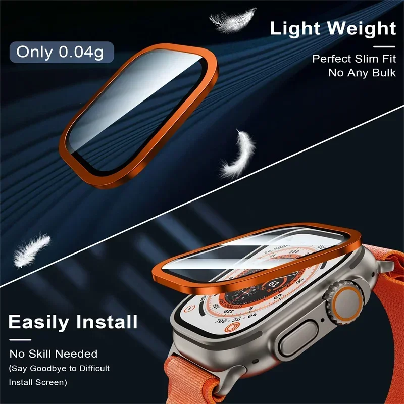 2 個の強化ガラス Apple Watch ウルトラ 49  - Watch Face Protector のレビューと価格