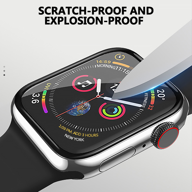 アップルウォッチ用スクリーンプロテクター,フル強化フィルム, - Watch Case Bumper のレビューと価格