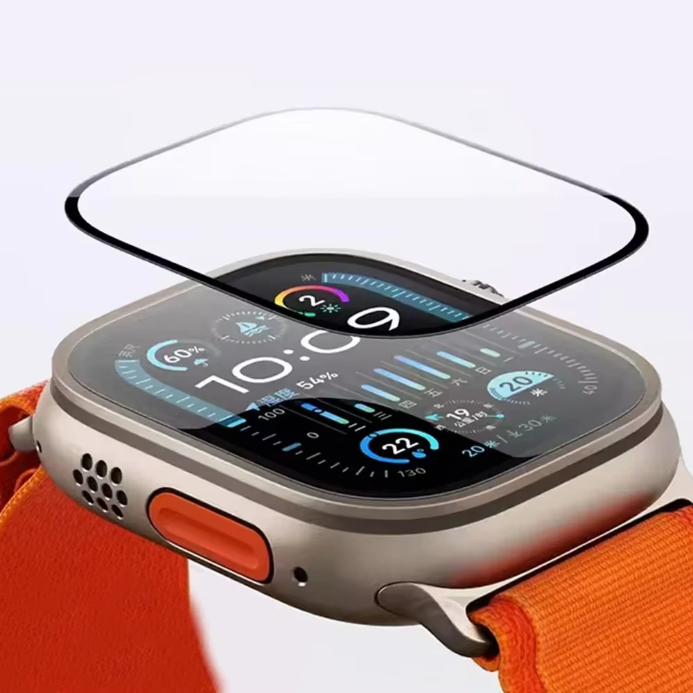 スクリーンプロテクター 3D強化ガラスフィルム Apple  - Watch Case Bumper のレビューと価格