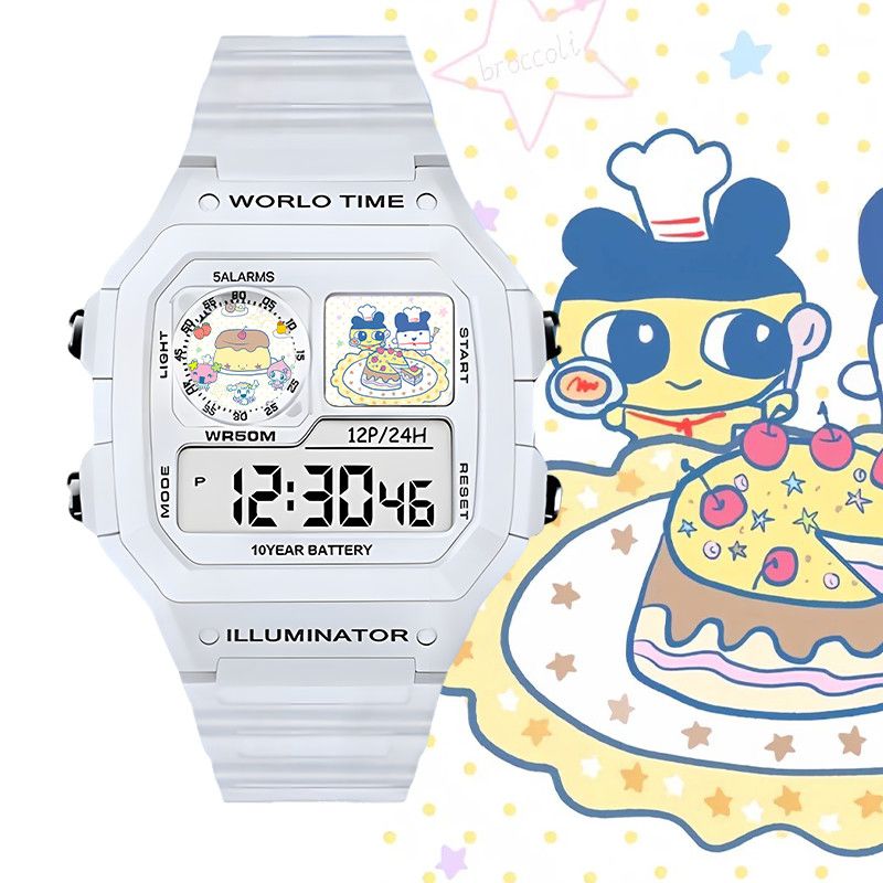 たまごっちスマート電子時計ビッグマウスジマミ学生用電子時計ク - Accessories With Watch のレビューと価格
