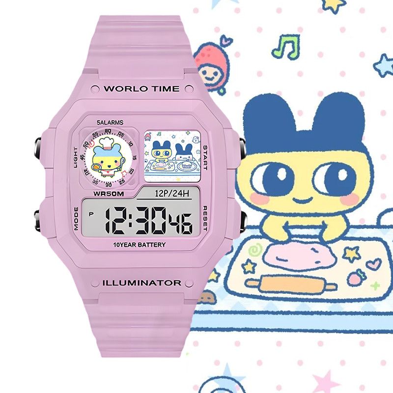 たまごっちスマート電子時計ビッグマウスジマミ学生用電子時計ク - Accessories With Watch のレビューと価格