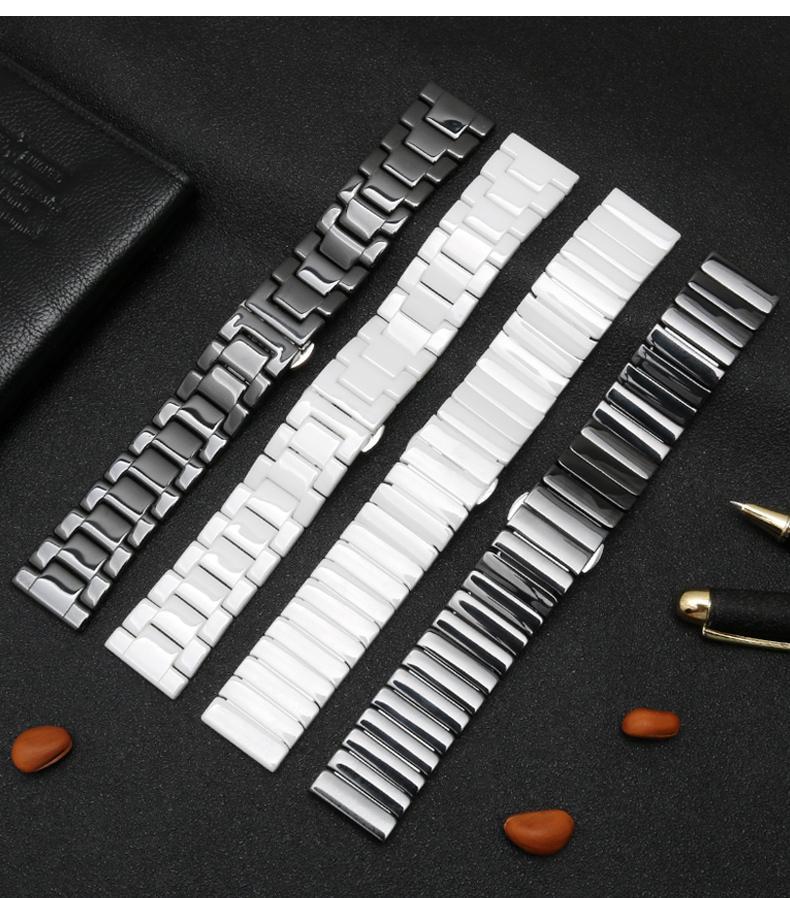22 ミリメートルセラミック時計ストラップ Amazfit  - Ceramic Link Bracelet のレビューと価格