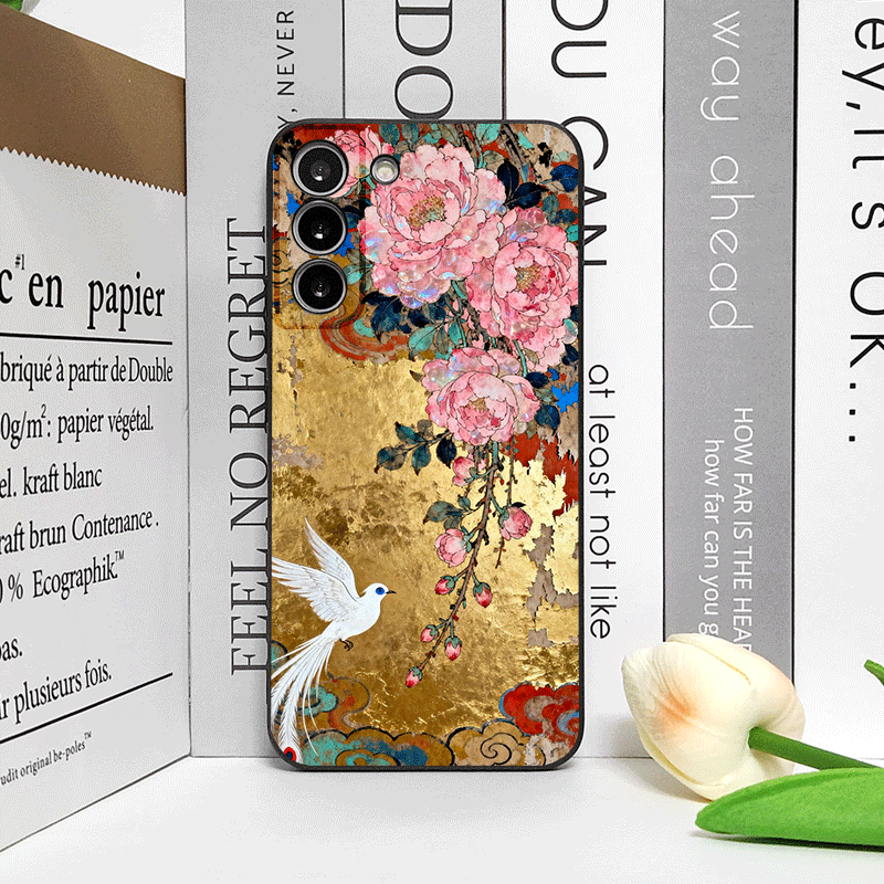 レトロな花柄ハイビスカス金墨画風スマホケース OPPO Re - Oppo Reno 12 のレビューと価格