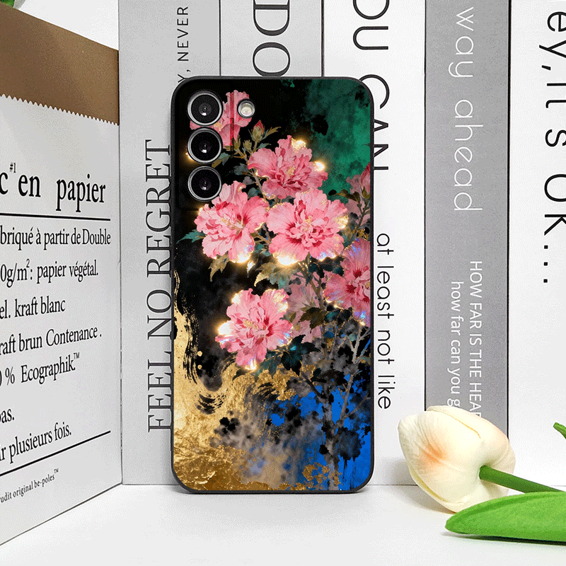 レトロな花柄ハイビスカス金墨画風スマホケース OPPO Re - Oppo Reno 12 のレビューと価格