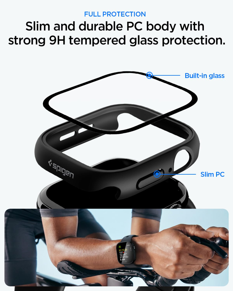 強化ガラス + ケース Apple Watch 38 40m - Smartwatch Band Accessories のレビューと価格