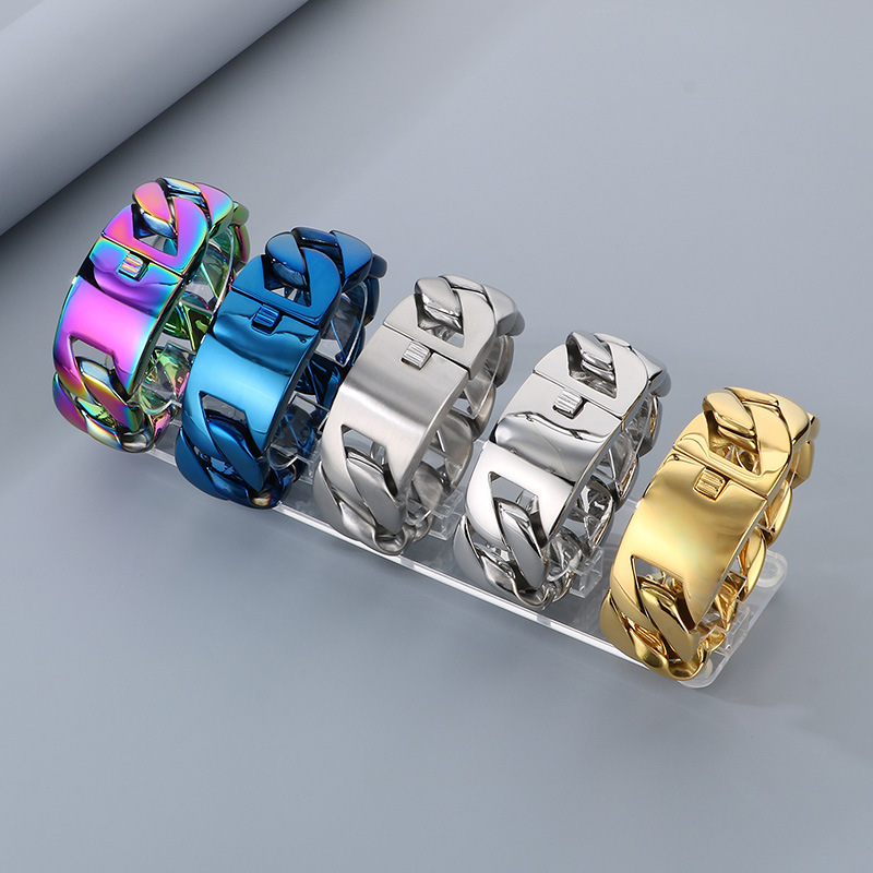 20/26/31 ミリメートル 316L ステンレス鋼縁石キ - Ceramic Link Bracelet のレビューと価格