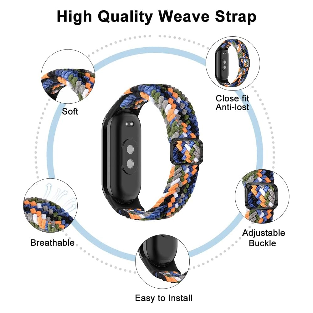 Xiaomi Mi Band 10 8 9用ストラップ 伸縮 - Solo Loop Strap のレビューと価格