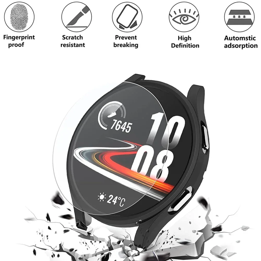 サムスンギャラクシーウォッチ用防水ガラスケース,ハード保護カ - Accessories For Galaxy Watch 5 のレビューと価格