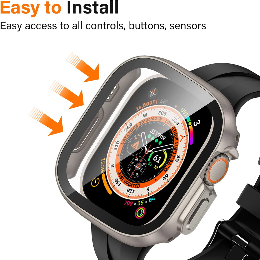 ガラス + ケース Apple Watch ウルトラ 2 3 - Smartwatch Band Accessories のレビューと価格