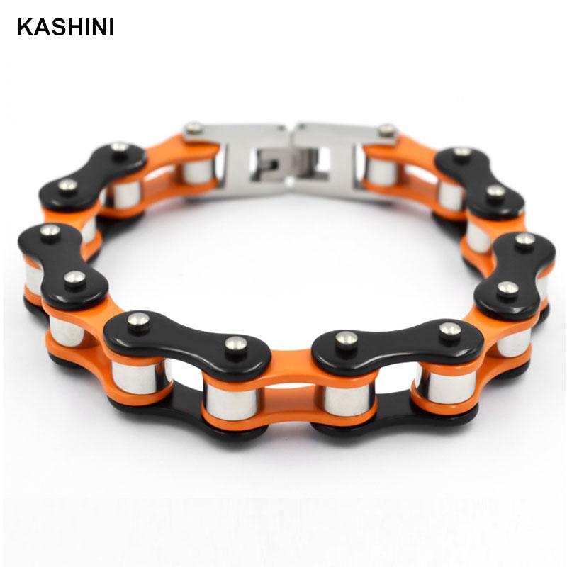 メンズブレスレットバングルパンクバイカー自転車オートバイ多色 - Ceramic Link Bracelet のレビューと価格
