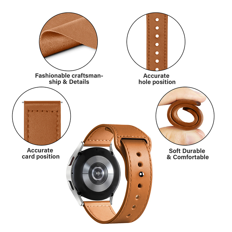 革時計ストラップサムスンギャラクシー時計 6/5/プロ/4/ - Titan Smartwatch Accessories のレビューと価格