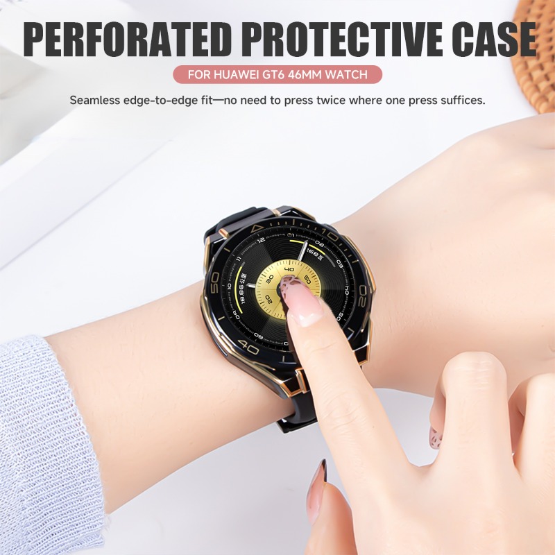 Huawei Watch GT 6 46mm用ケース、スクリ - Titan Smartwatch Accessories のレビューと価格