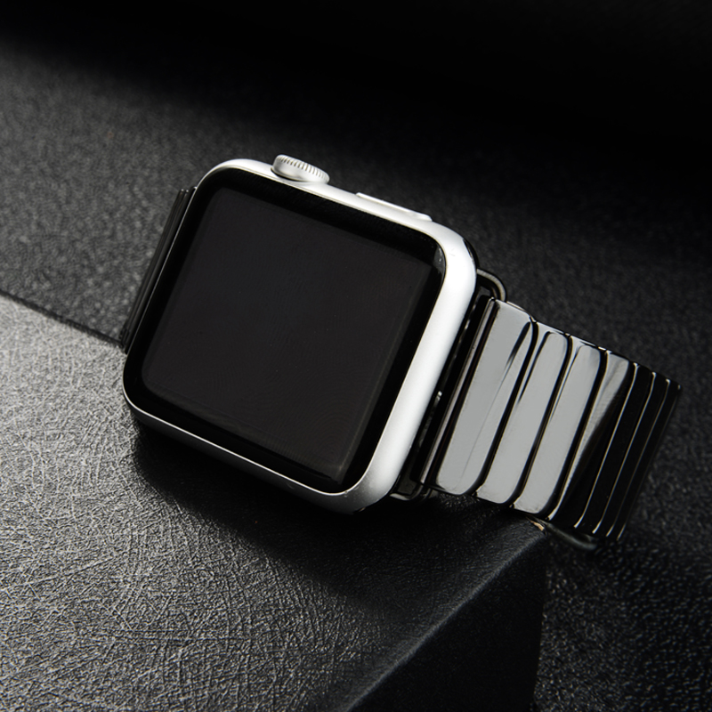 アップルウォッチ用セラミックリンクブレスレット,高級ブレスレ - Ceramic Link Bracelet のレビューと価格