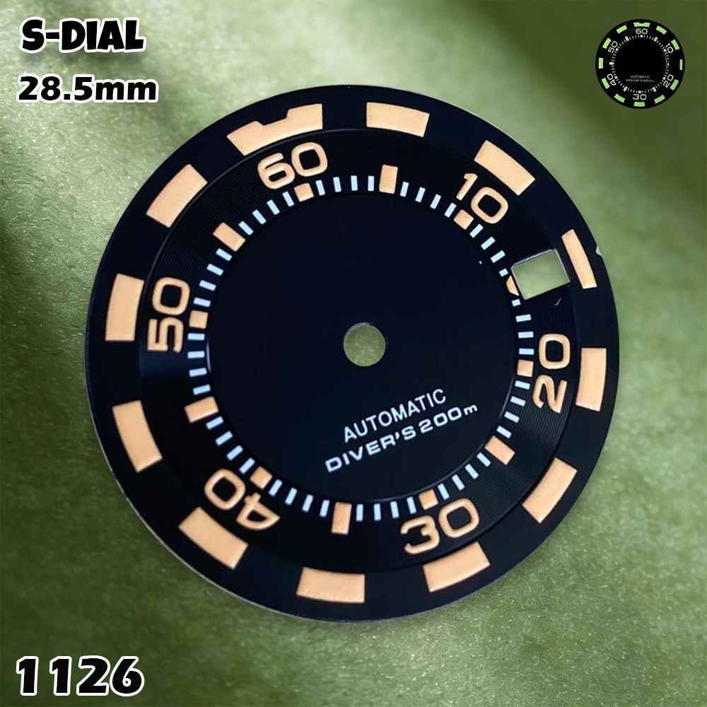 NH 28.5mm S ロゴ新しいダイバーズダイヤル自動ダイ - Accessories With Watch のレビューと価格