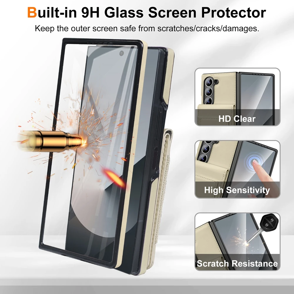レトロなピュアカラーレザー製スマホケース Samsung G - Screen Protector Film のレビューと価格