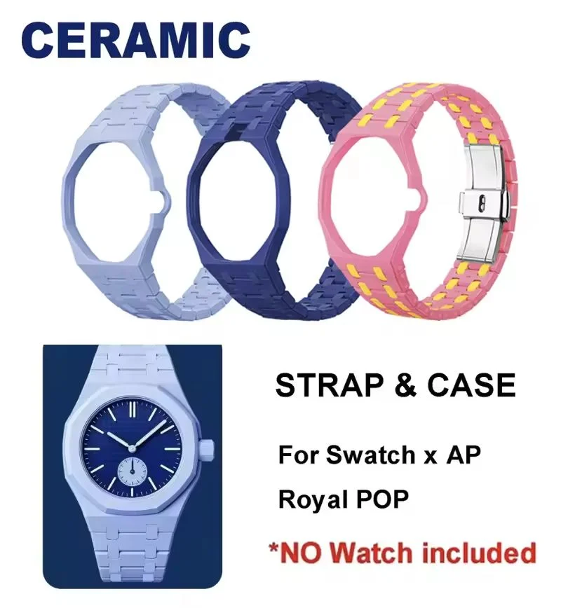 スワッチ×APロイヤルポップウォッチ改造キット用2in1バイ - Ceramic Link Bracelet のレビューと価格