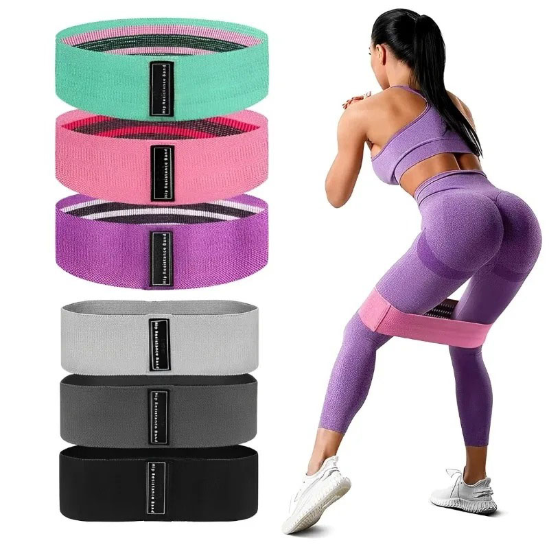 3 個のファブリックレジスタンスヒップブーティバンド臀部太も - Milanaise Mesh Band のレビューと価格