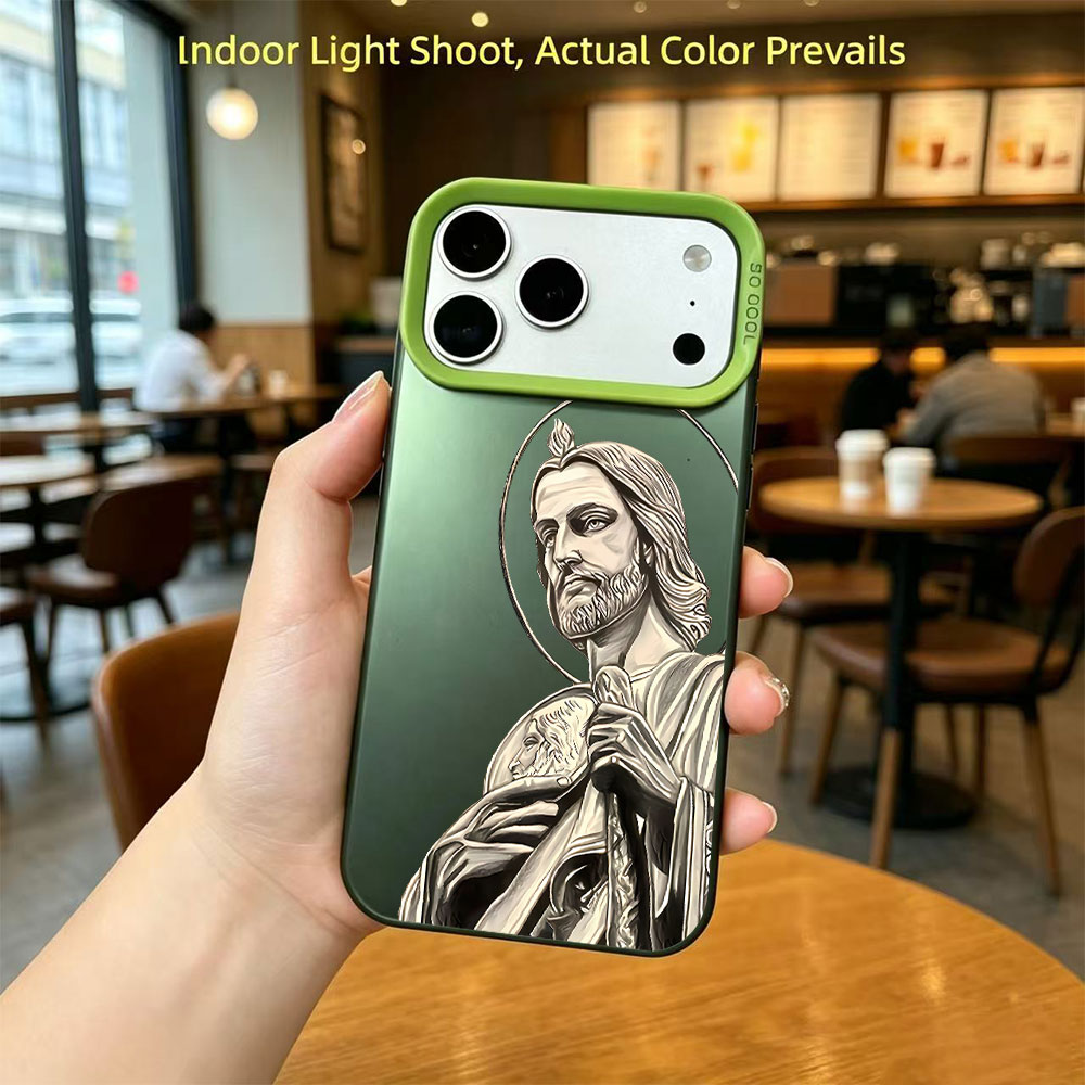 サン・ジュダス・タデオ柄デザインのiPhoneケース（iPh - Apple Iphone 15 Pro Max のレビューと価格