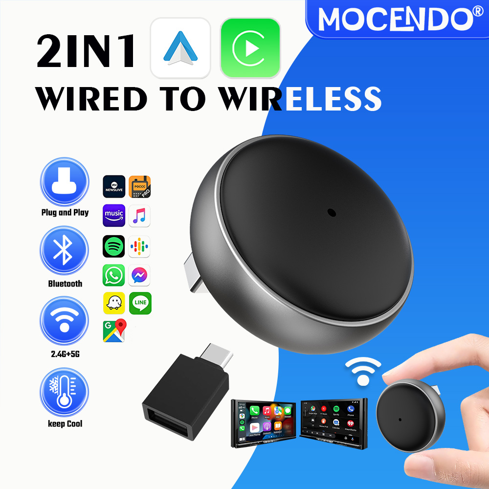 MOCENDO 2in1 有線から無線へのCarPlayアダ - Smart Accessories のレビューと価格