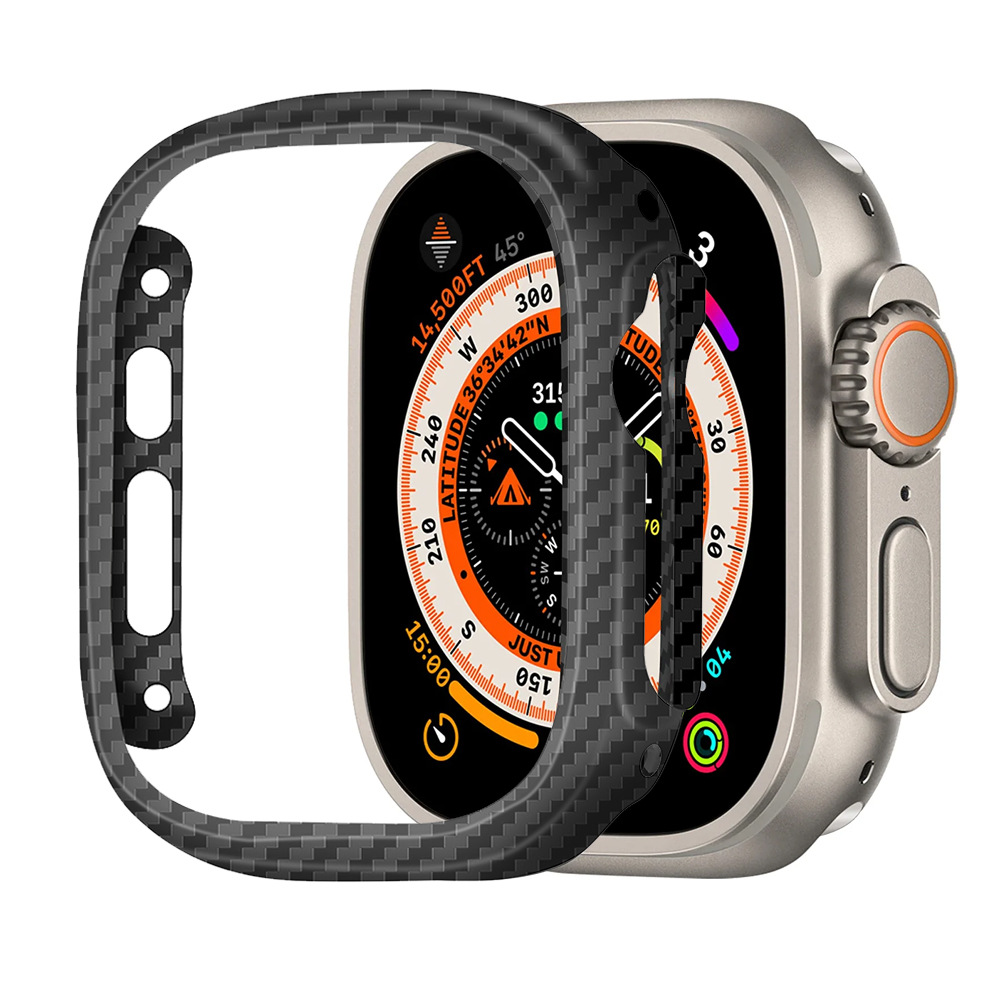 ケブラー炭素繊維薄型ケース Apple Watch Ultr - Watch Face Protector のレビューと価格