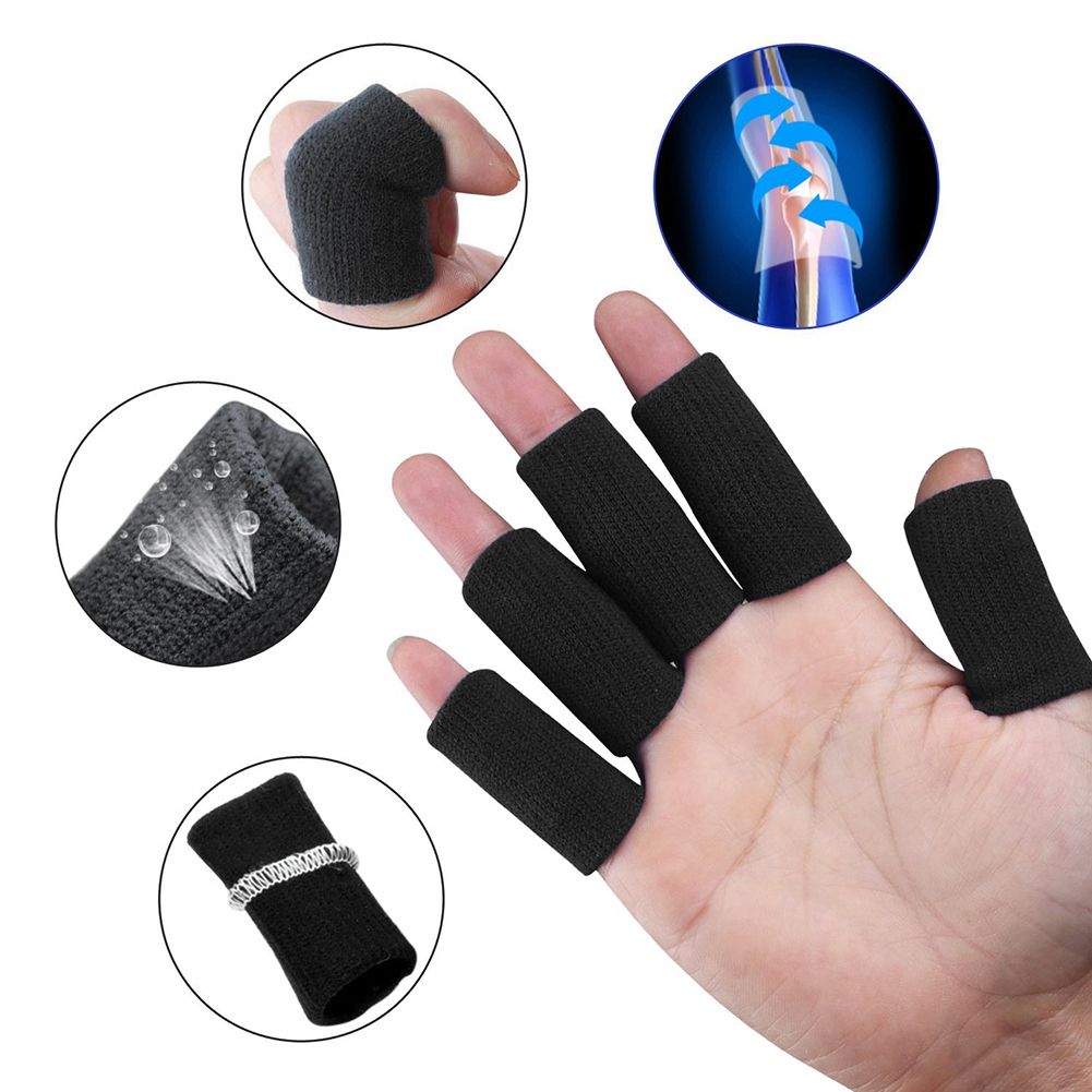 10 個バスケットボール弾性指プロテクター伸縮性フィンガーブ - Milanaise Mesh Band のレビューと価格