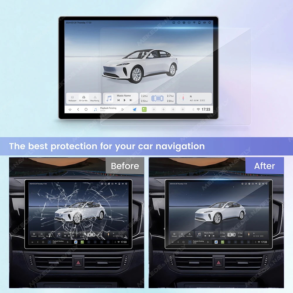 カーラジオ用スクリーンプロテクター,カーラジオ,マルチメディ - Screen Protector Film のレビューと価格