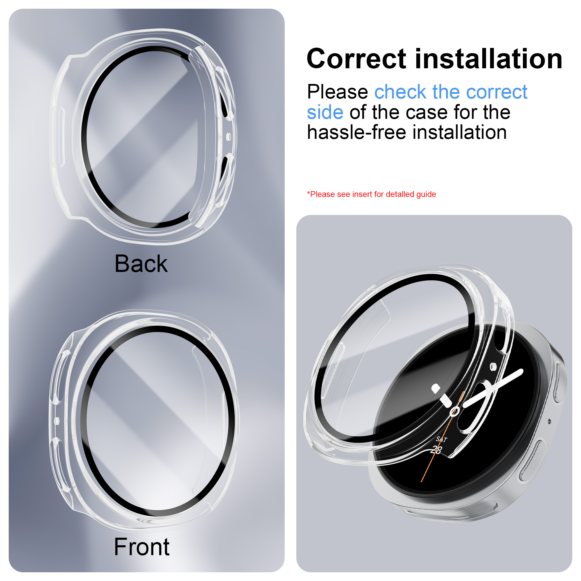 強化ガラス+PCケース Samsung Galaxy Wat - Smartwatch Band Accessories のレビューと価格