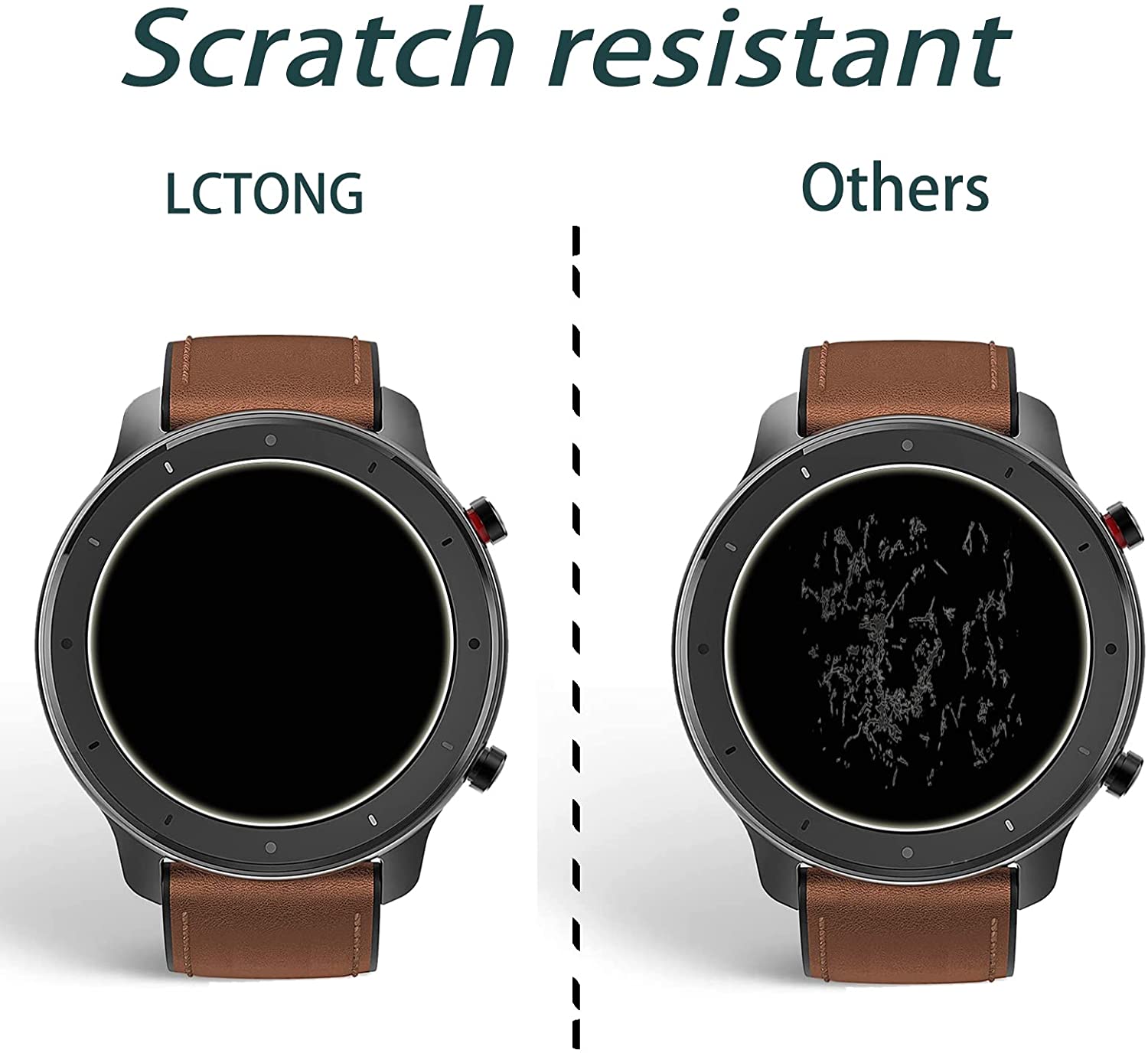 9H 強化ガラスフィルム Amazfit GTR 42 ミリ - Watch Face Protector のレビューと価格