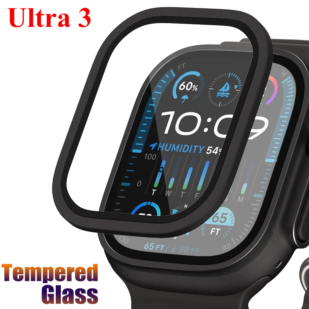 Apple Watch Ultra 3用強化ガラスフィルム  - Watch Case Bumper のレビューと価格