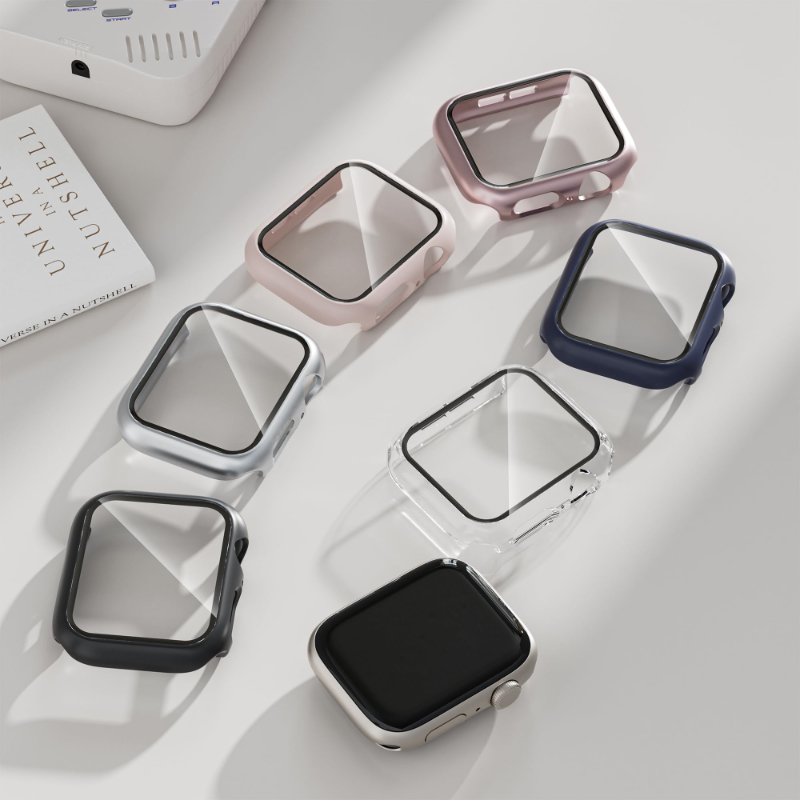 2 個の強化ガラス + ケース Apple Watch 38 - Smartwatch Band Accessories のレビューと価格