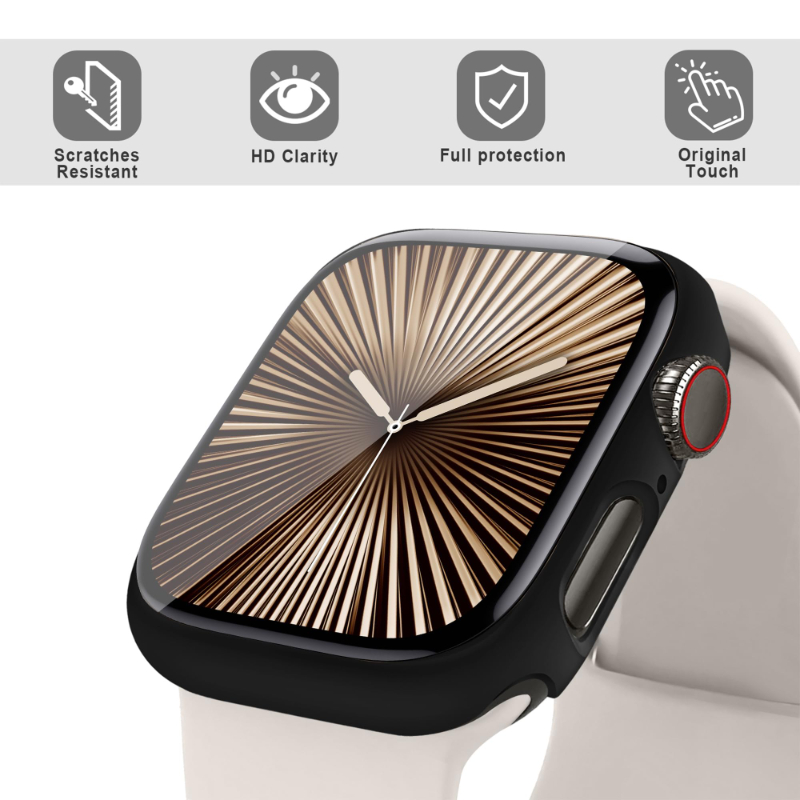 2 個の強化ガラス + ケース Apple Watch 38 - Smartwatch Band Accessories のレビューと価格